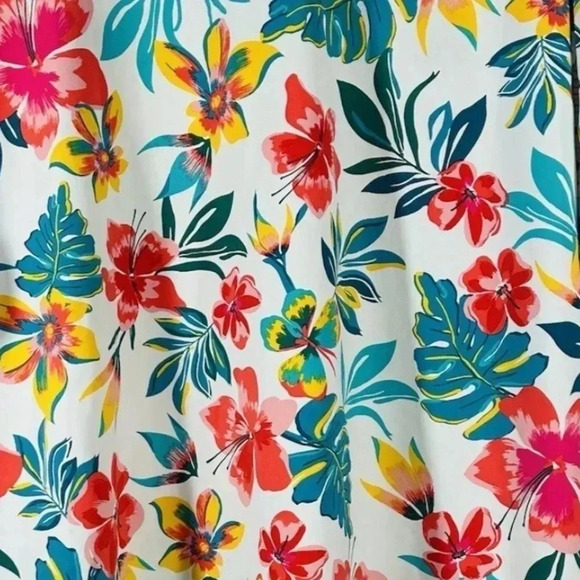 Lands End Swim Dress Rash Guard Tunic Cover Up V-Neck Long Sleeve Coverup Size S - Picture 7 of 7